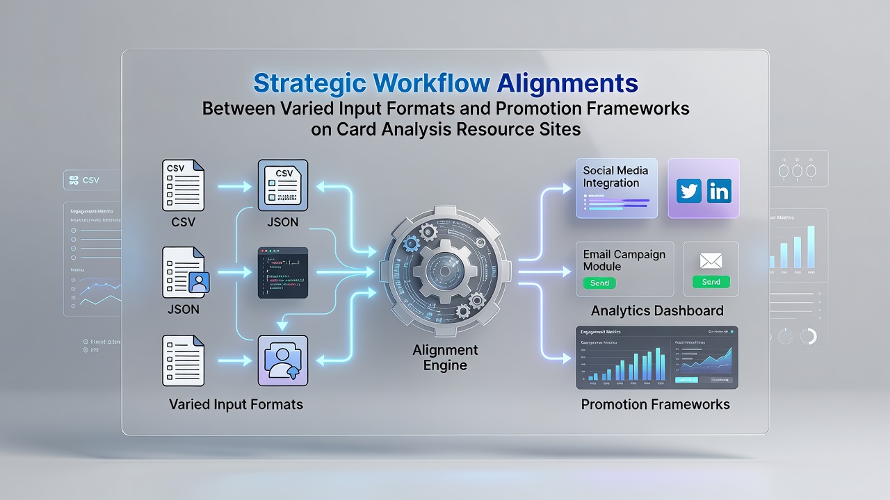 Workflow-Diagramm mit Eingabeformaten und Werbeintegration auf Kartenanalyse-Plattformen