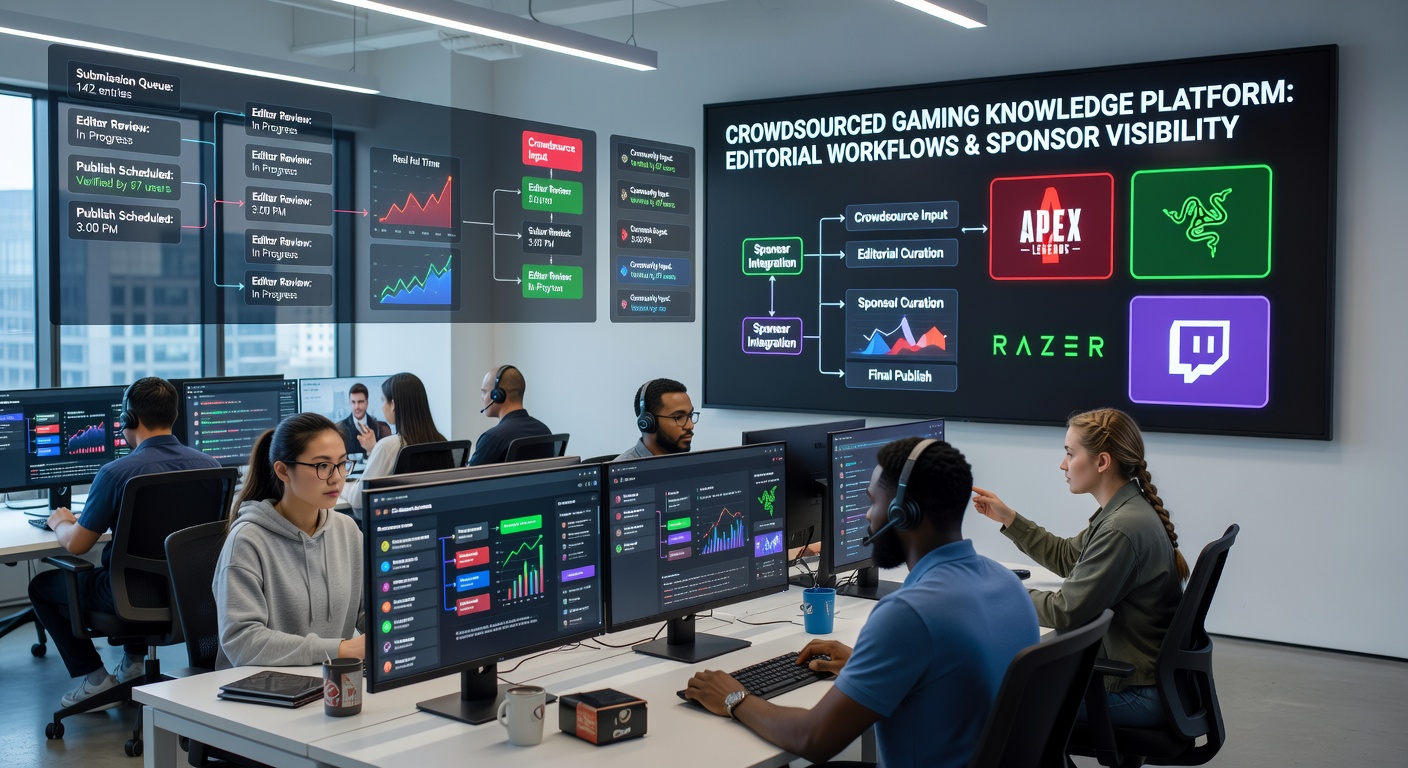 Integration von Sponsoren in crowdsourced Inhalte auf Gaming-Plattformen